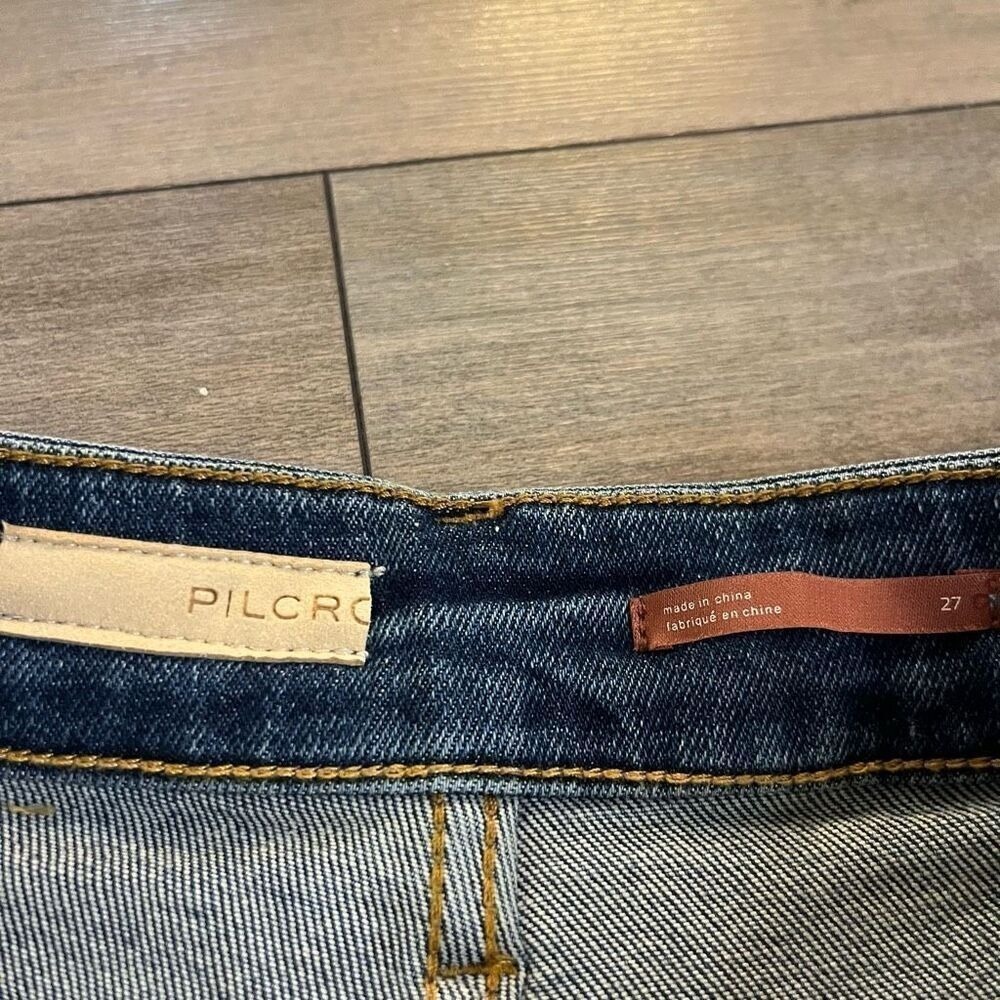 Pilcro Anthropologie Cigarette Slim Straight‎ Jeans Women 27 - Picture 3 of 6